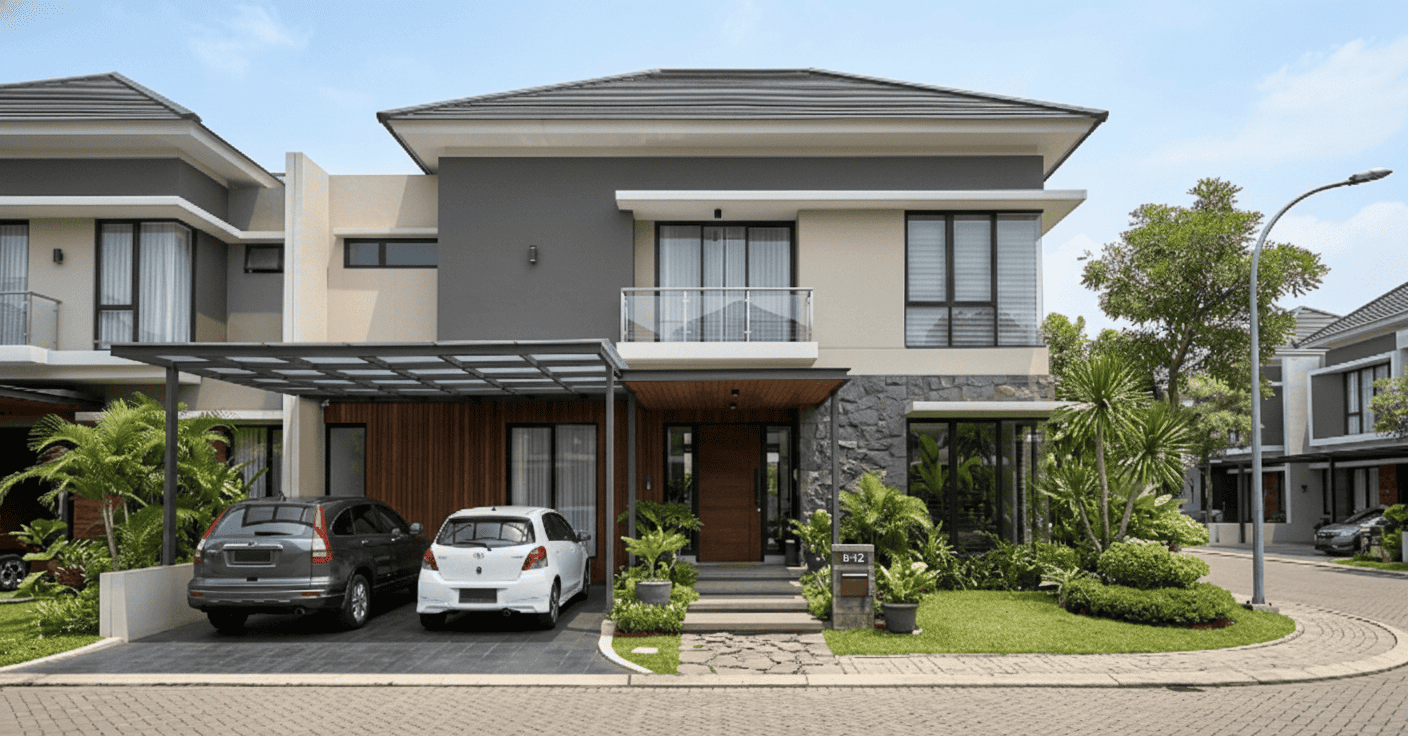 Modern Tropical House Tipe 120 | Hunian 2 Lantai Elegan & Fungsional foto 2